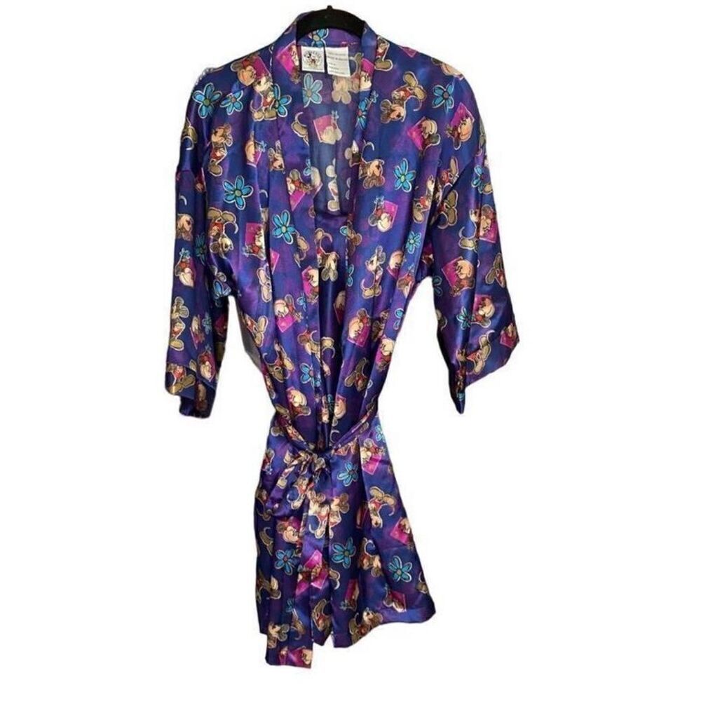Disney vintage women’s Mickey and Minnie, two piece, nightgown and robe set s/me